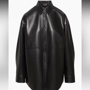 Aritzia Babaton Pelli Shirt Jacket in black in size L